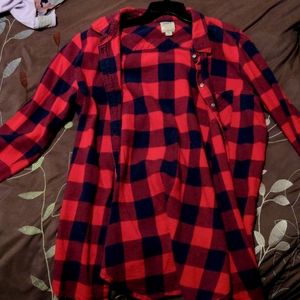 Plaid flannel shirt